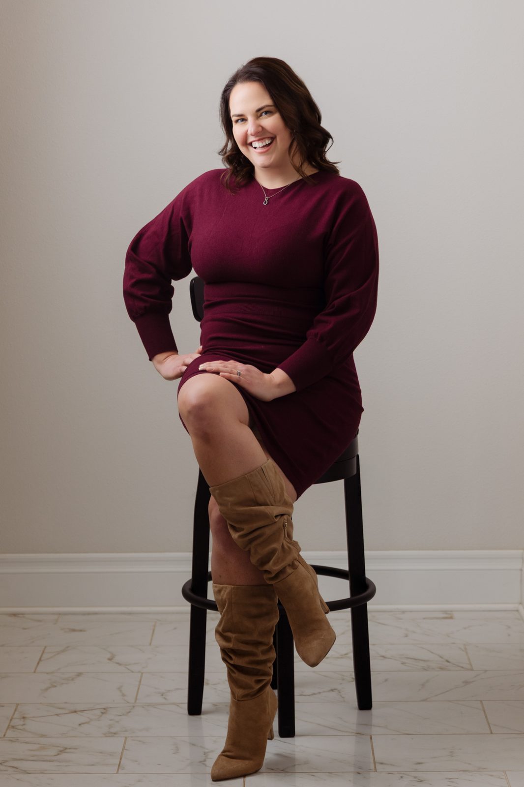 Business headshot with easy, natural confidence in Wisconsin